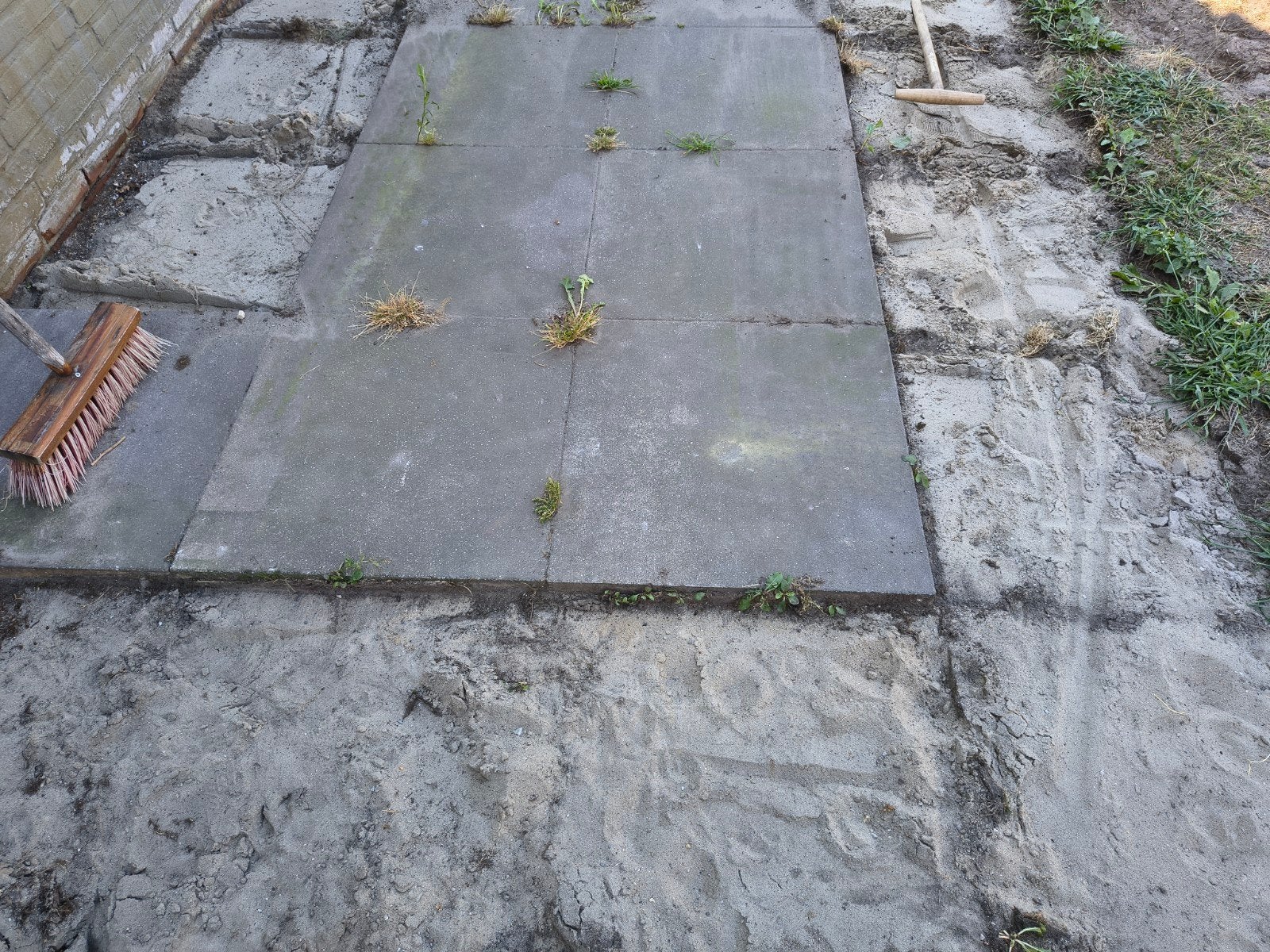 tuintegels 60 x 60 x 4, Tuin en Terras, Tegels en Klinkers, Ophalen, Gebruikt, Overige materialen