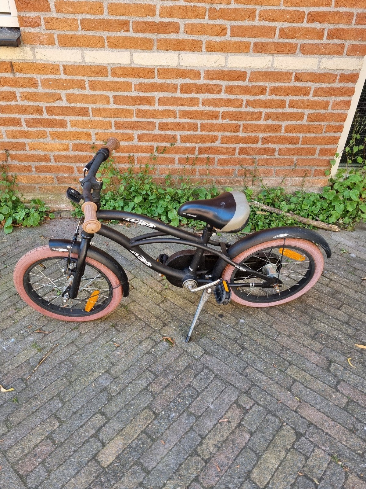 2Cycle Cruiser Kinderfiets 16 inch Mat-Zwart Jongensfiets, Ophalen