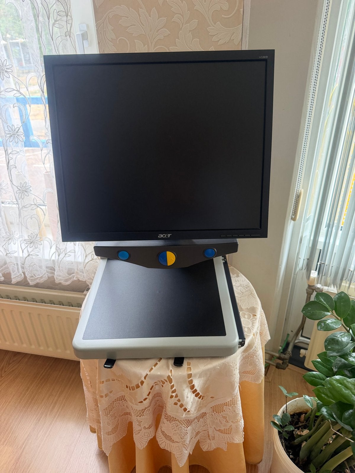 Beeldschermloep / elektronische leesloep met Acer monitor, Computers en Software, Monitoren, Ophalen, Gebruikt, VGA, Overige resoluties