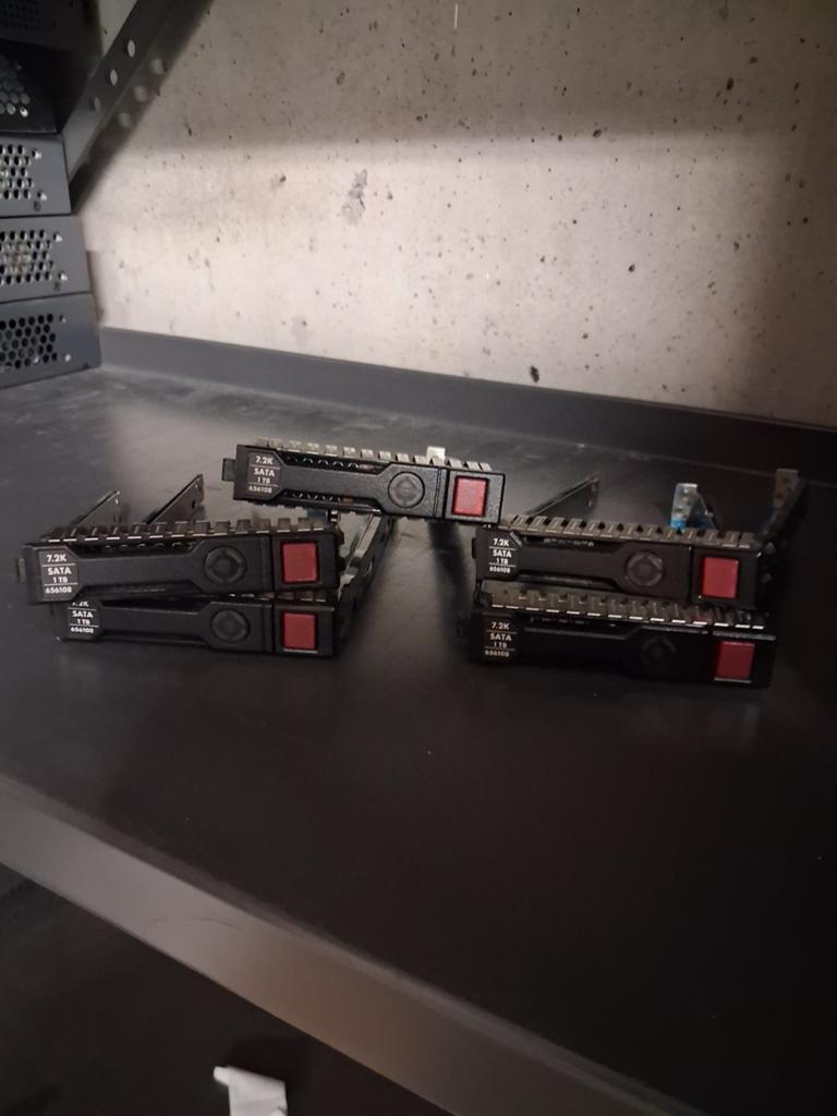 5x HP 2,5 inch caddy voor HP Gen8, Gen9 en Gen10 servers, Ophalen of Verzenden, Zo goed als nieuw, Server, HPE
