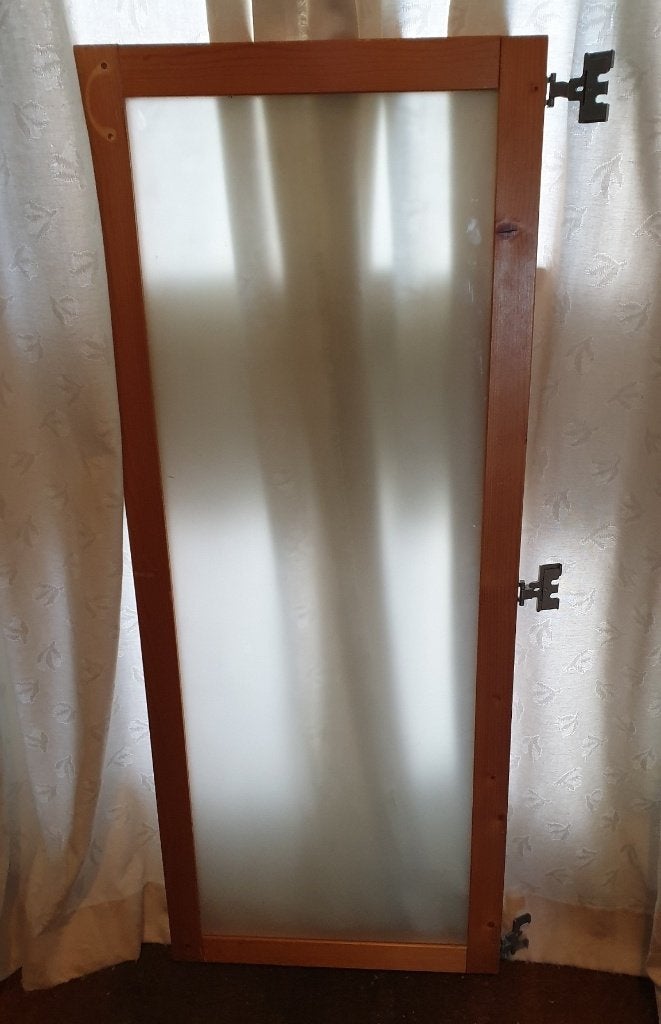 Lundia duo paneeldeuren met melkglas 120x100 in nette staat, Ophalen, Gebruikt