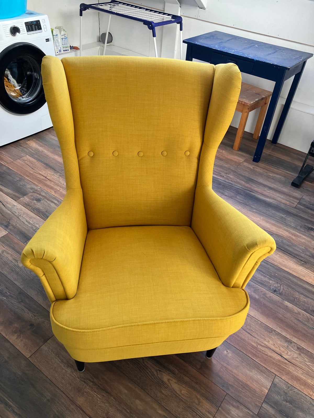 Gele stoel, Ophalen, Gebruikt, Stof, 75 tot 100 cm