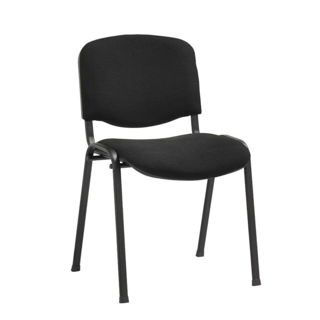 Stapelbare kantinestoelen AH-Iso, zwarte stoffering , nieuw, Zwart, Nieuw, Ophalen of Verzenden, Metaal