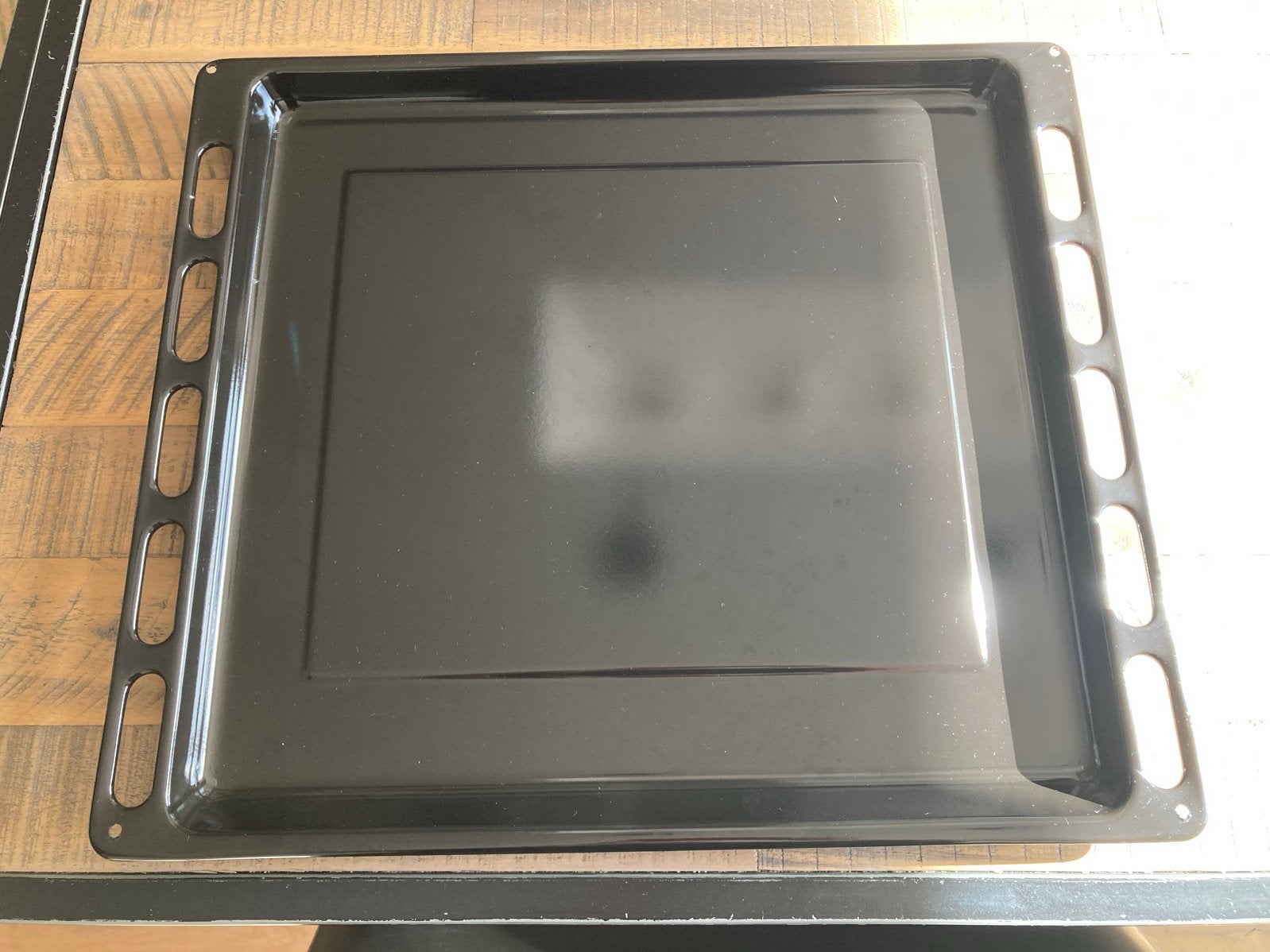 Ovenplaat / Bakplaat - Zwart, als nieuw, Ophalen of Verzenden, Zo goed als nieuw, Minder dan 45 cm