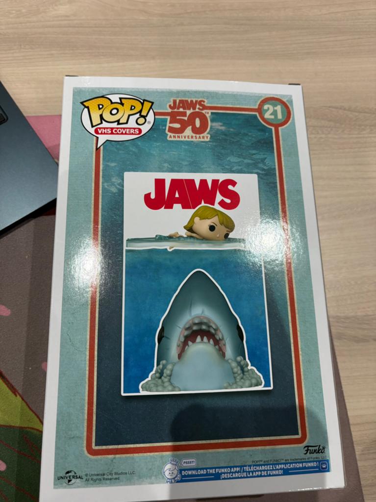 Funko Pop! Jaws VHS Cover Vinyl Figure Great White Shark #21, Ophalen of Verzenden, Funko Europe, Supportemea@funko.com, 4th floor, 1 Queen Caroline St, London W6 9YN, Verenigd Koninkrijk