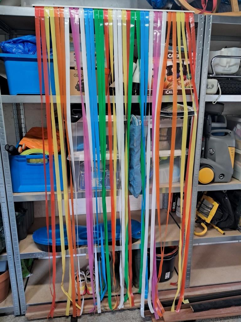 Vintage Vliegengordijn 90x200 cm - Kleurrijk, Ophalen of Verzenden, Gebruikt