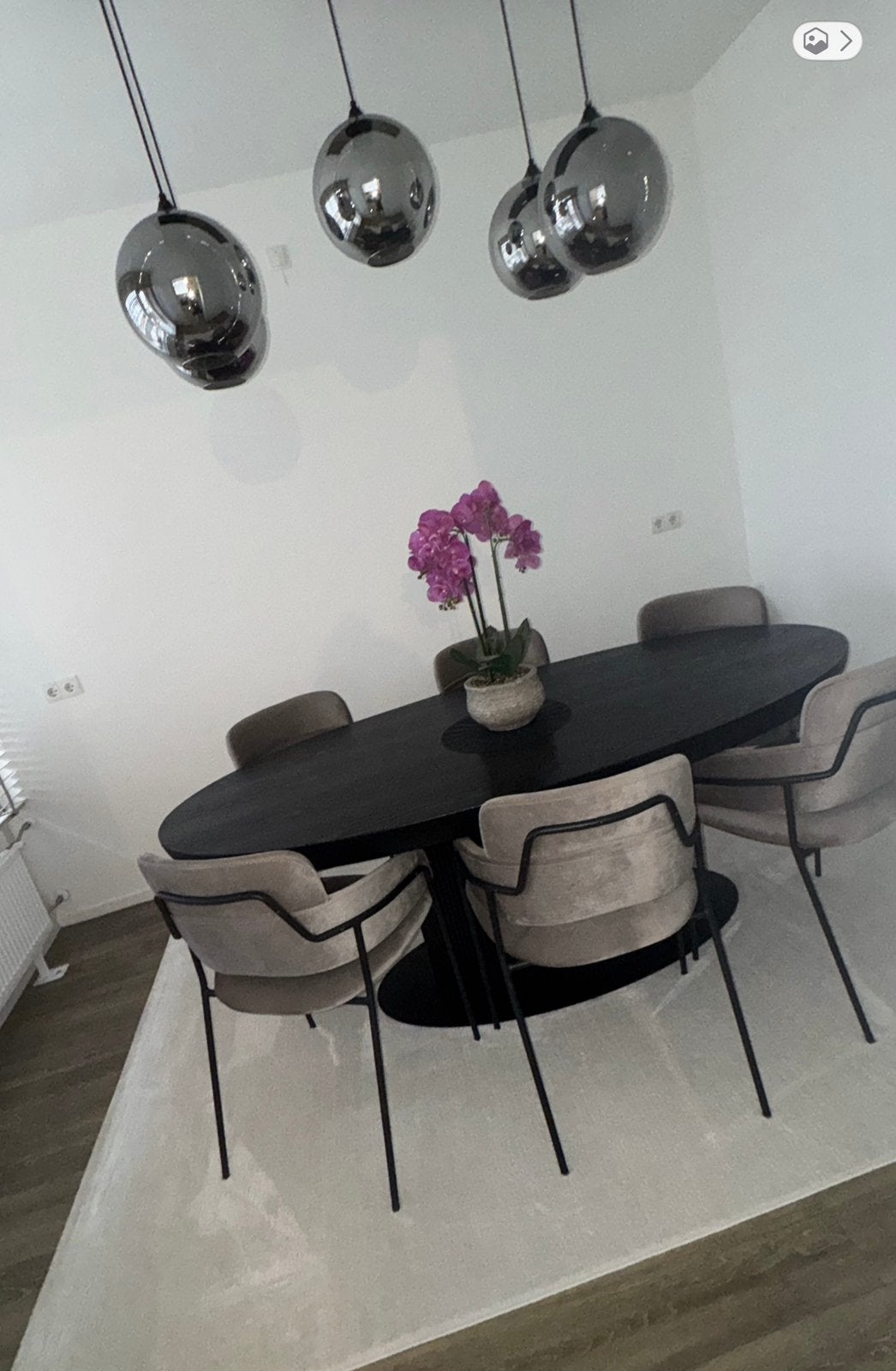Eettafel + 6 stoelen, Huis en Inrichting, Tafels | Eettafels, Ophalen of Verzenden, Rechthoekig, 200 cm of meer, 50 tot 100 cm