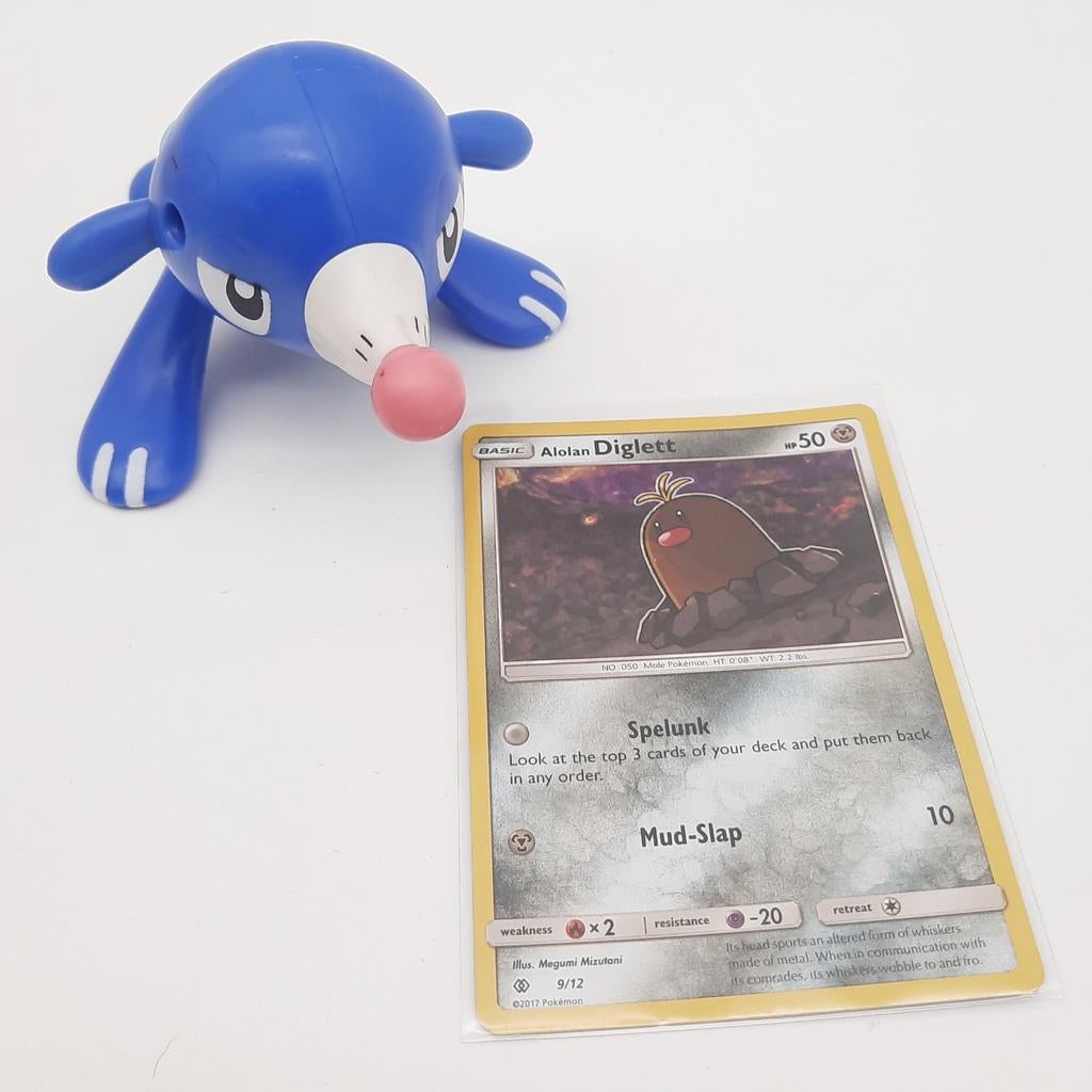 McDonalds Pokemon #728 Popplio + card Alolan Diglett 2017, Ophalen of Verzenden, Gebruikt, Losse kaart