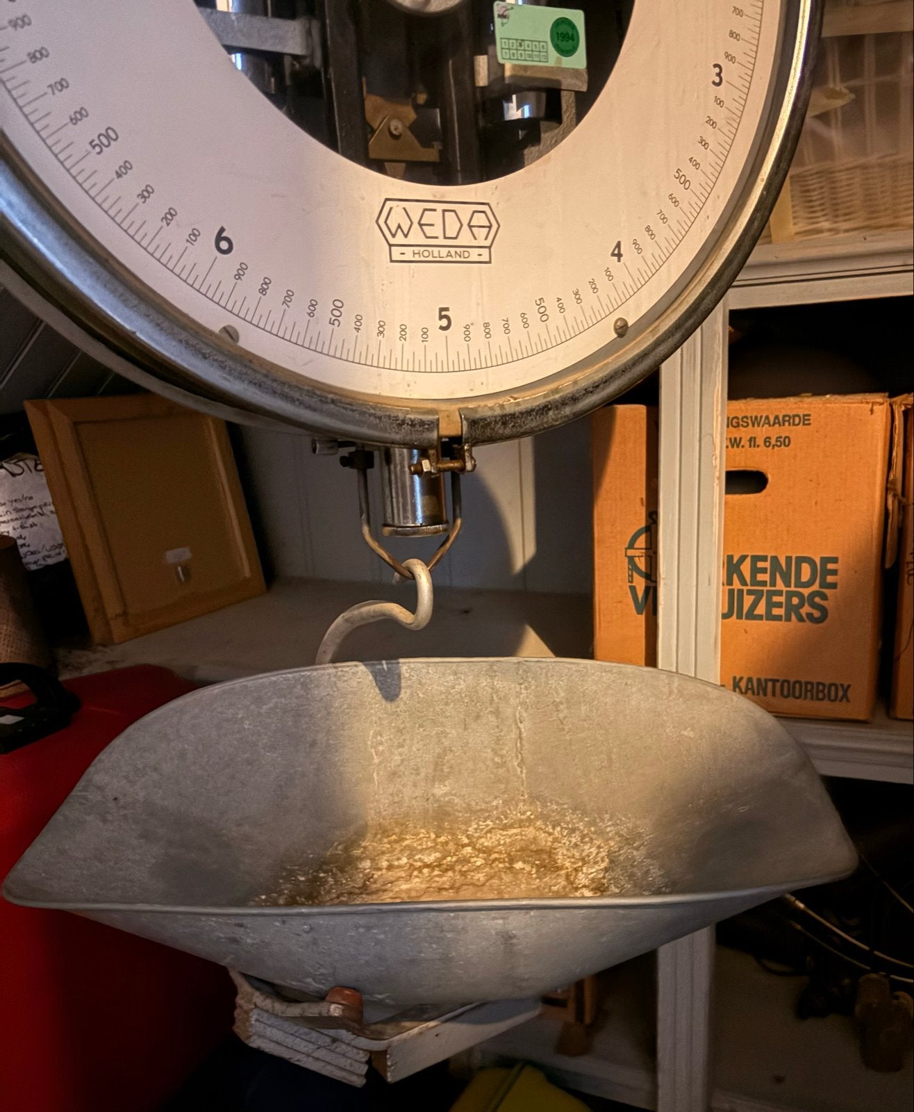 WEDA Holland Industriële Weegschaal - Type K, Doe-het-zelf en Verbouw, Weegschalen, Ophalen, Gebruikt, Overige typen, 50 tot 100 kg