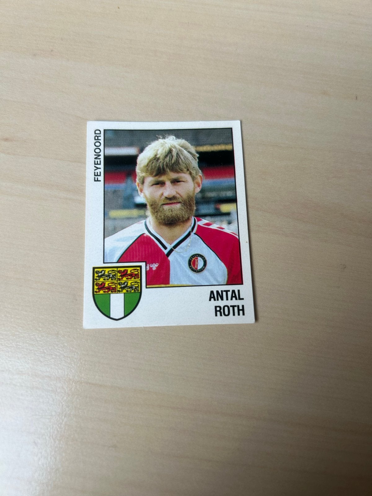 Panini Voetbal 89 Antal Roth Feyenoord sticker, Ophalen of Verzenden, Zo goed als nieuw, Feyenoord, Poster, Plaatje of Sticker