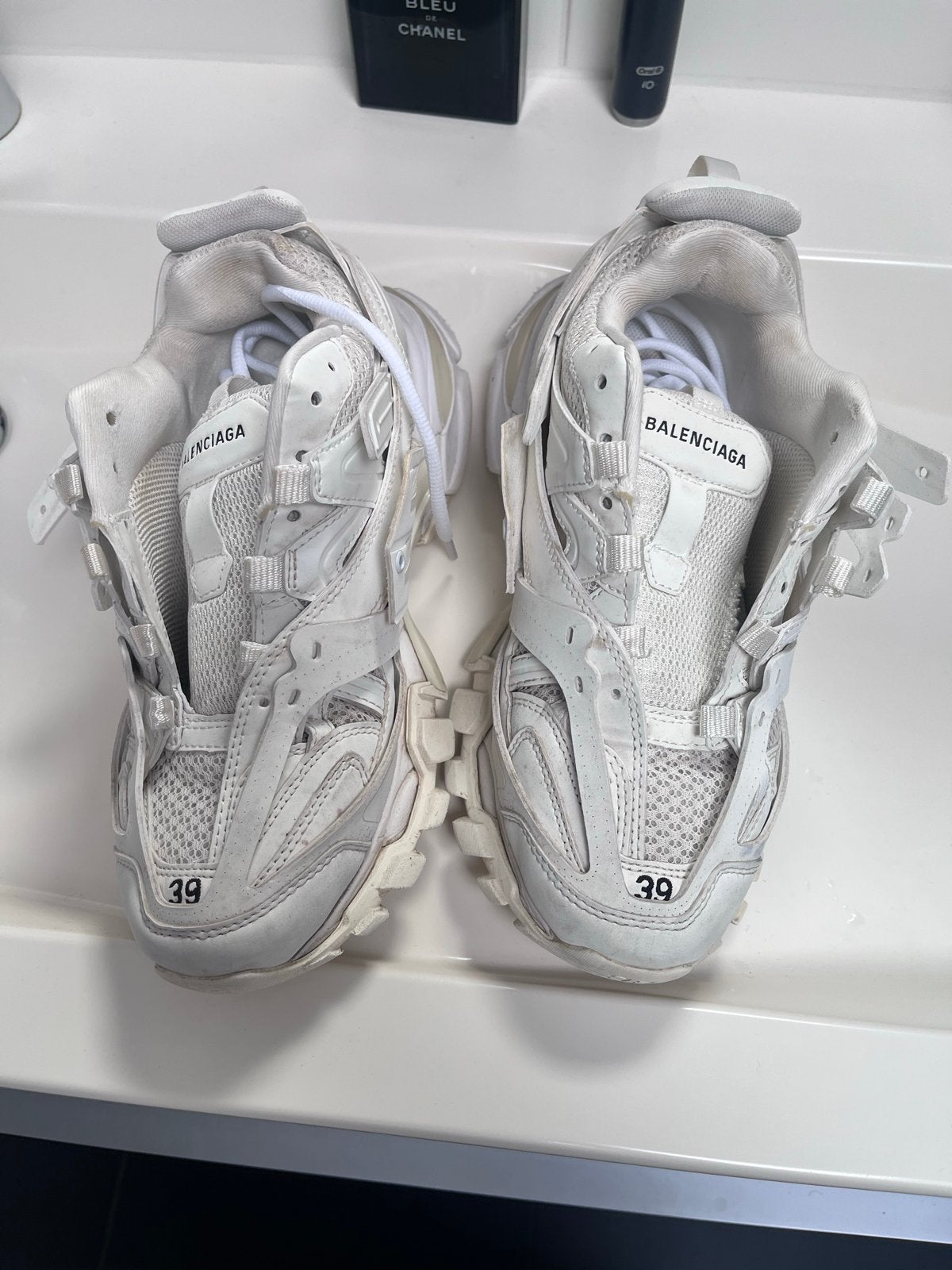 Balenciaga Track Sneakers Maat 39 - Zo goed als nieuw, Ophalen of Verzenden, Zo goed als nieuw, Wit, Sneakers of Gympen