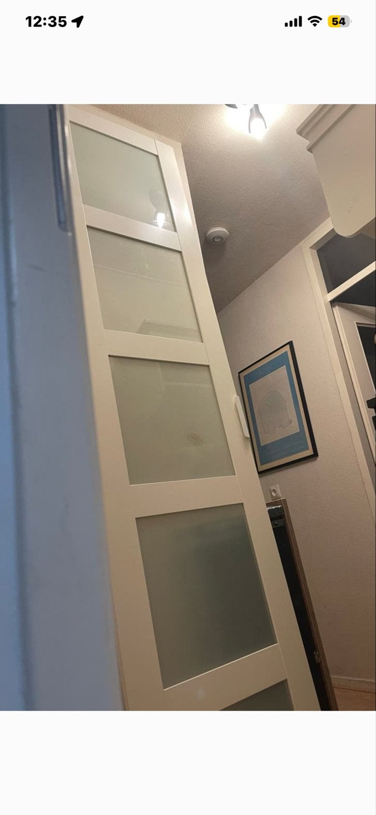 IKEA BERGSBO deur met matglas, Gebruikt, 200 cm of meer, Minder dan 25 cm, Overige houtsoorten