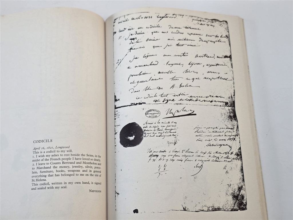 Napoléon\'s Last Will — Testament Facsimile, Groot Formaat, Ophalen of Verzenden, Gelezen, Europa