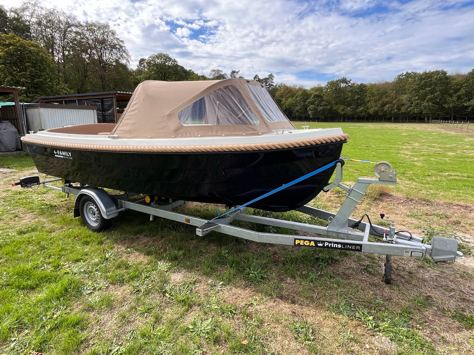 4-Familie boot 490 met Suzuki DF20ARL en Pega trailer, Buitenboordmotor, Trailer, 20 pk, Benzine