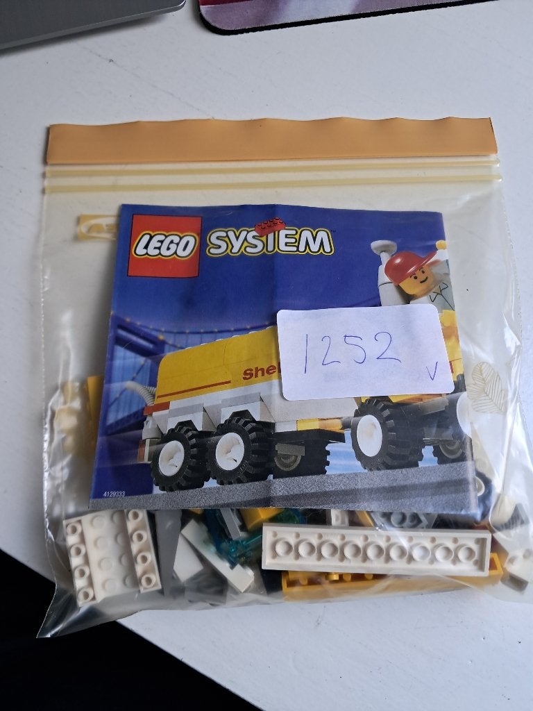 Lego System Shell Tankwagen (Set 1252) met instructies, Gebruikt, Overige thema's, Lego, Inclusief instructies