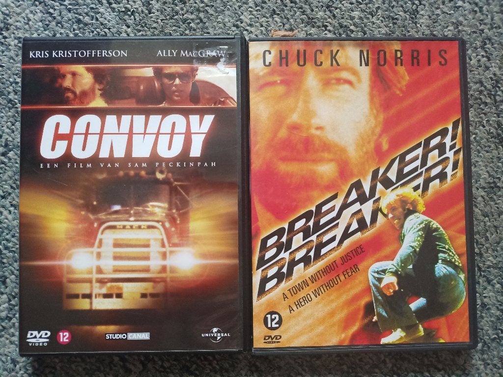 Convoy & Breaker! Breaker! DVD - Trucker Actie Klassiekers, Engels, Nederlands, Ophalen of Verzenden, Zo goed als nieuw
