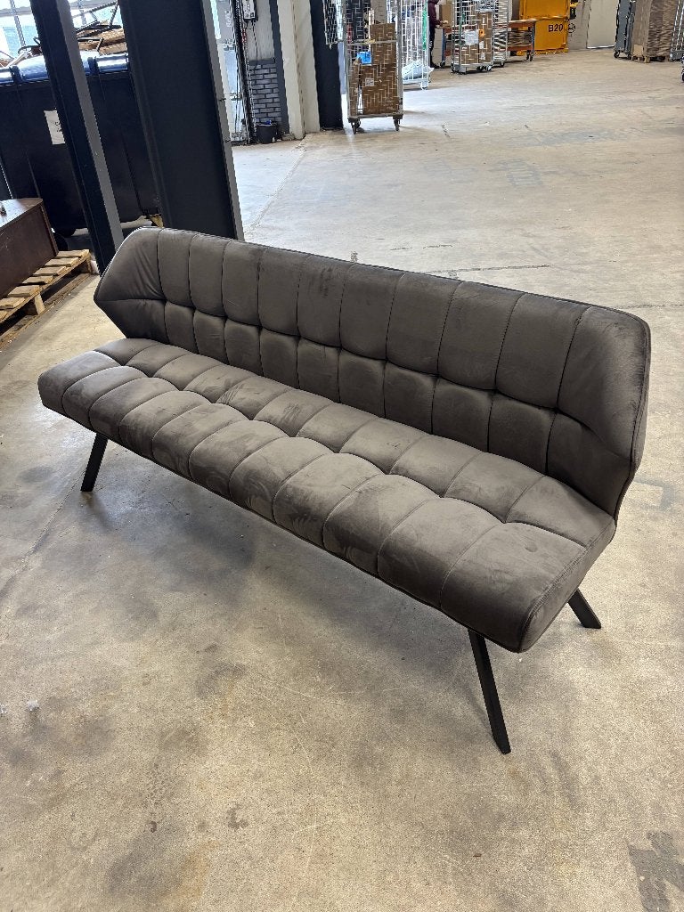 Hoyz - Eetkamerbank Raster - 180cm Breed - Grijs, Ophalen, -, Minder dan 75 cm, -