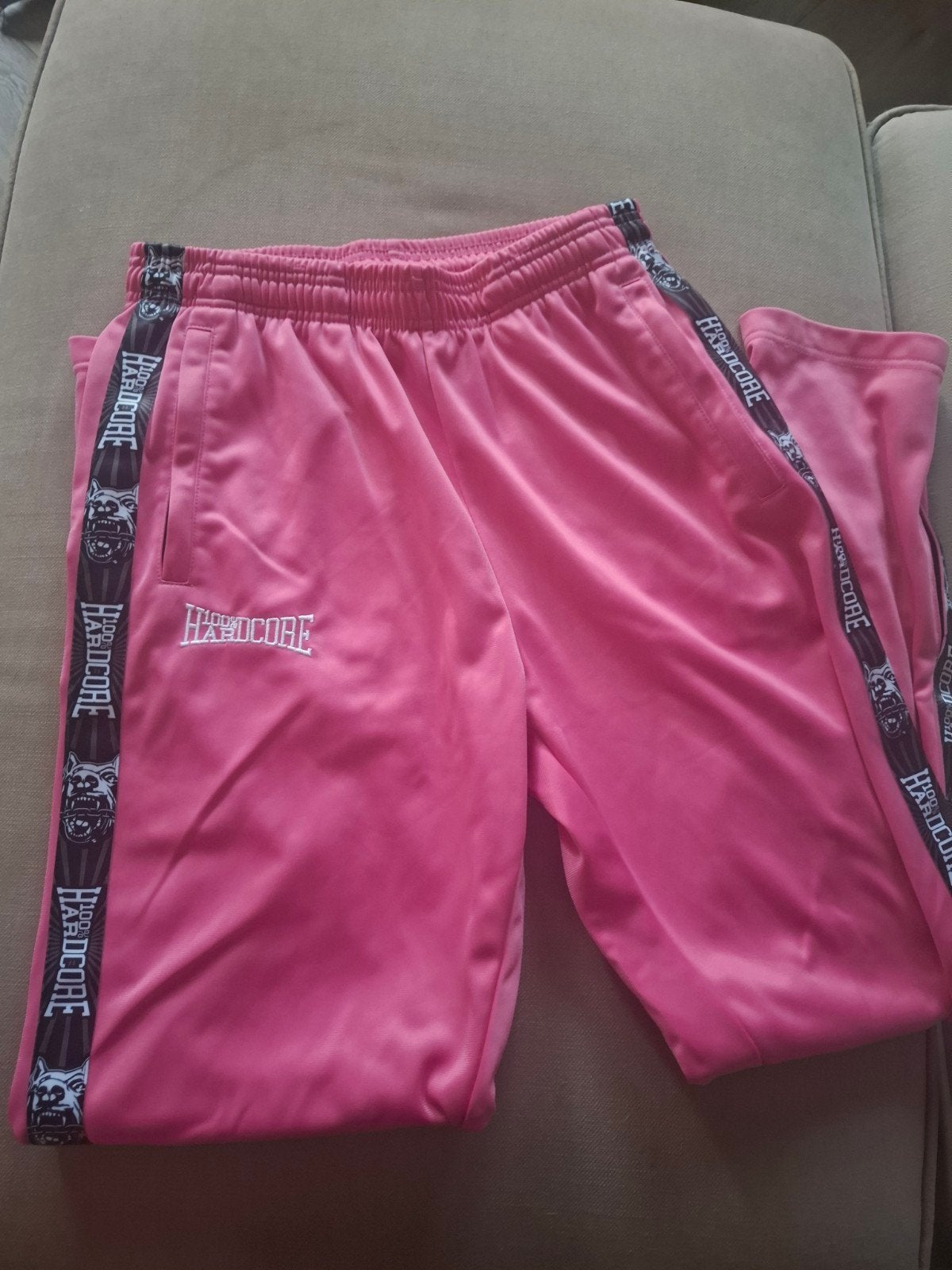 100% Hardcore Trainingsbroek Essential Roze - Maat M, Maat 38/40 (M), Ophalen of Verzenden, Zo goed als nieuw, Roze