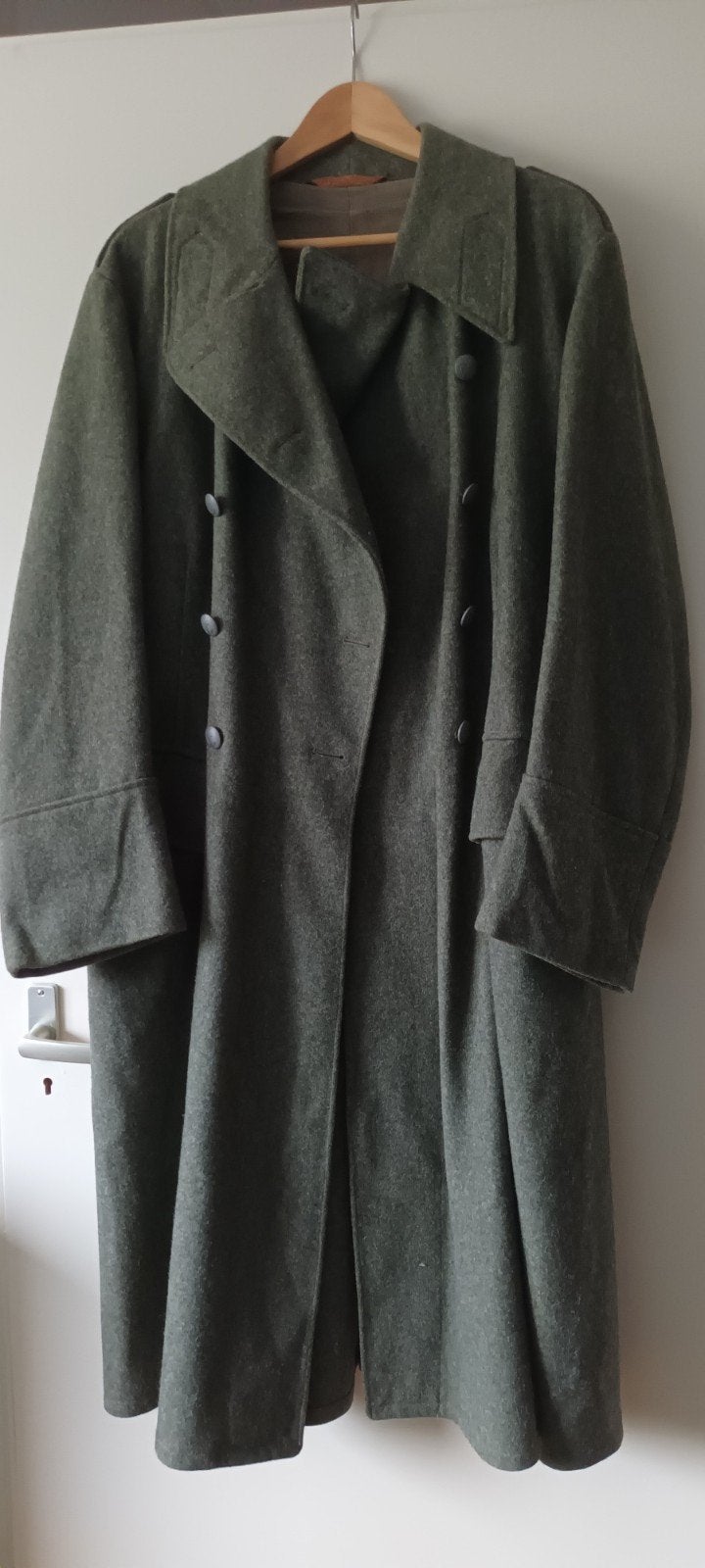 Zweedse jas (lang) Marine, Verzamelen, Ophalen of Verzenden, Marine, Overige gebieden, Kleding of Schoenen