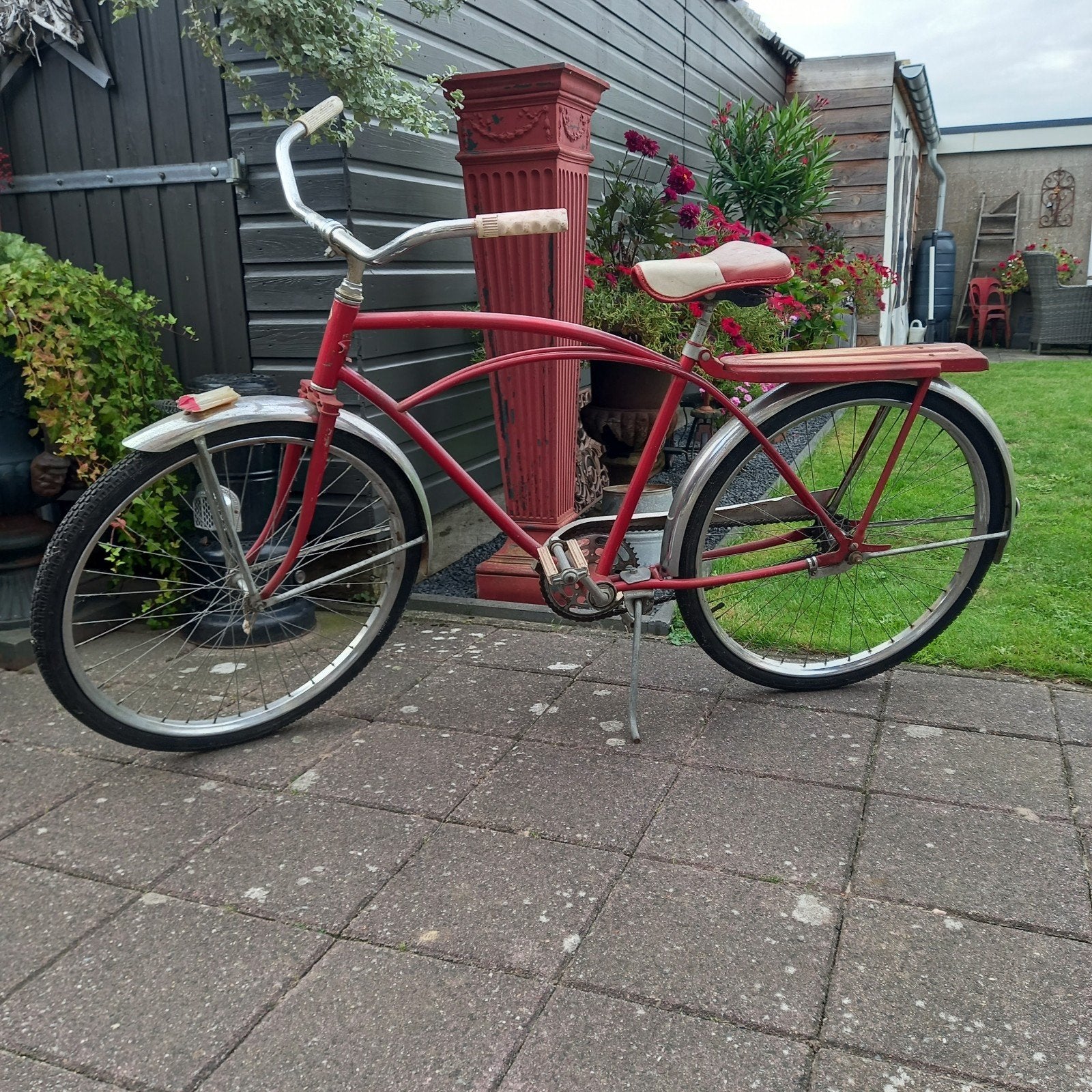 Vintage Rode Fiets - Klassieke Stijl, Ophalen of Verzenden, Wald USA