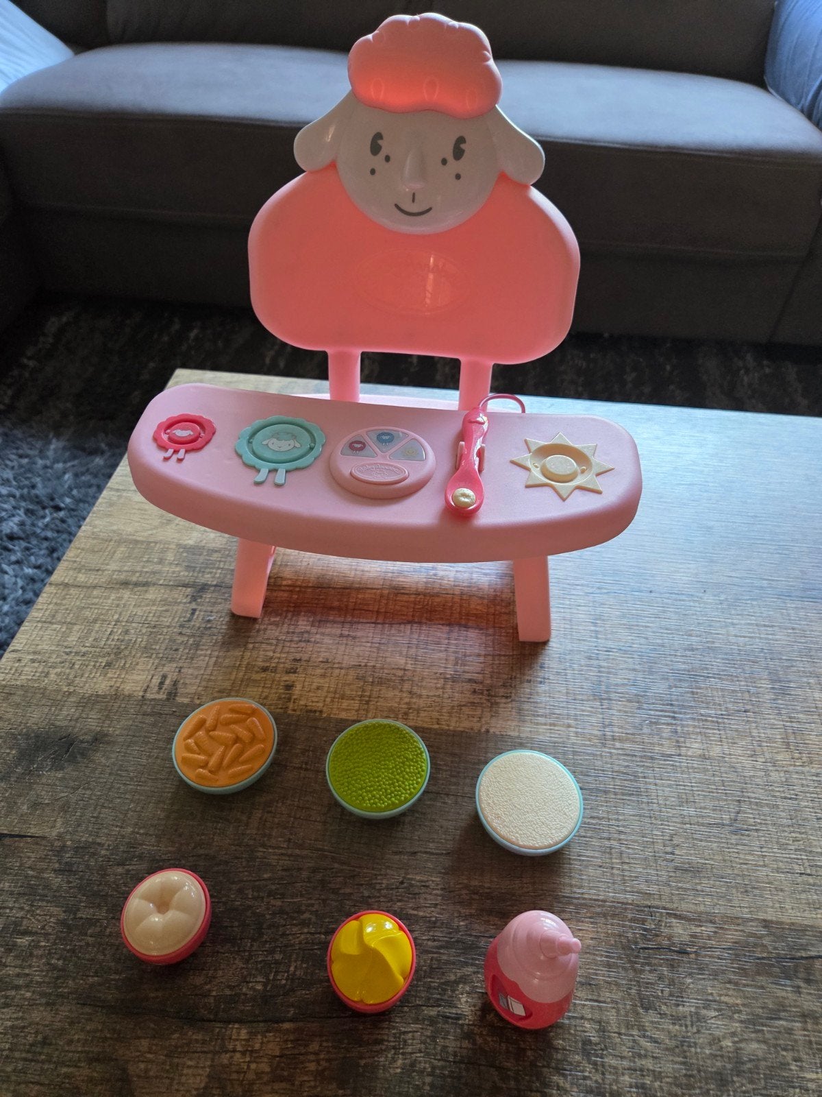 Eetstoeltje baby Annabell met accessoires en met geluid, Ophalen of Verzenden, Zo goed als nieuw, Babypop