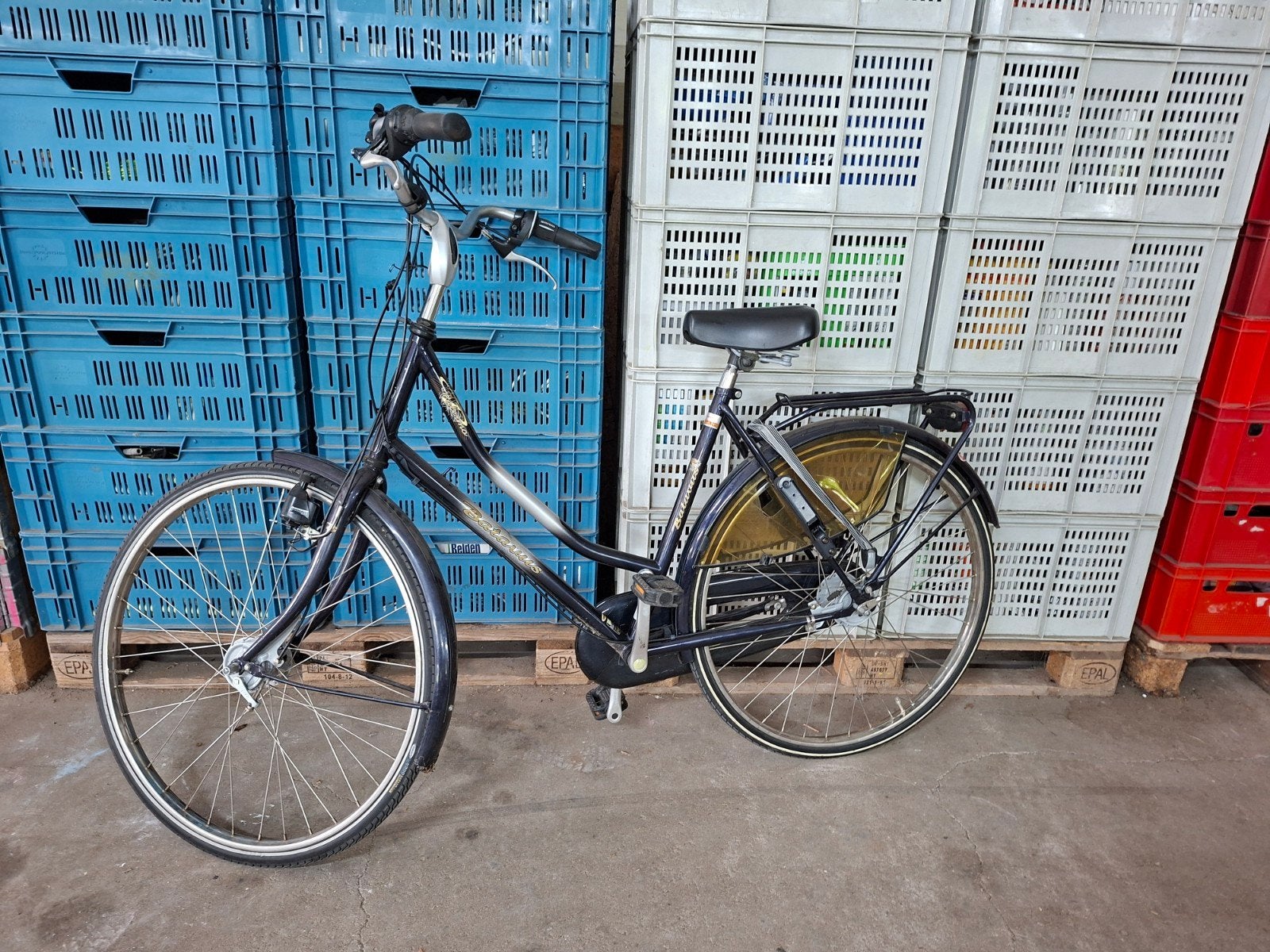 Batavus Palermo damesfiets maat 54 blauw. 3 versnellingen, Ophalen, Versnellingen, Batavus, 53 tot 56 cm