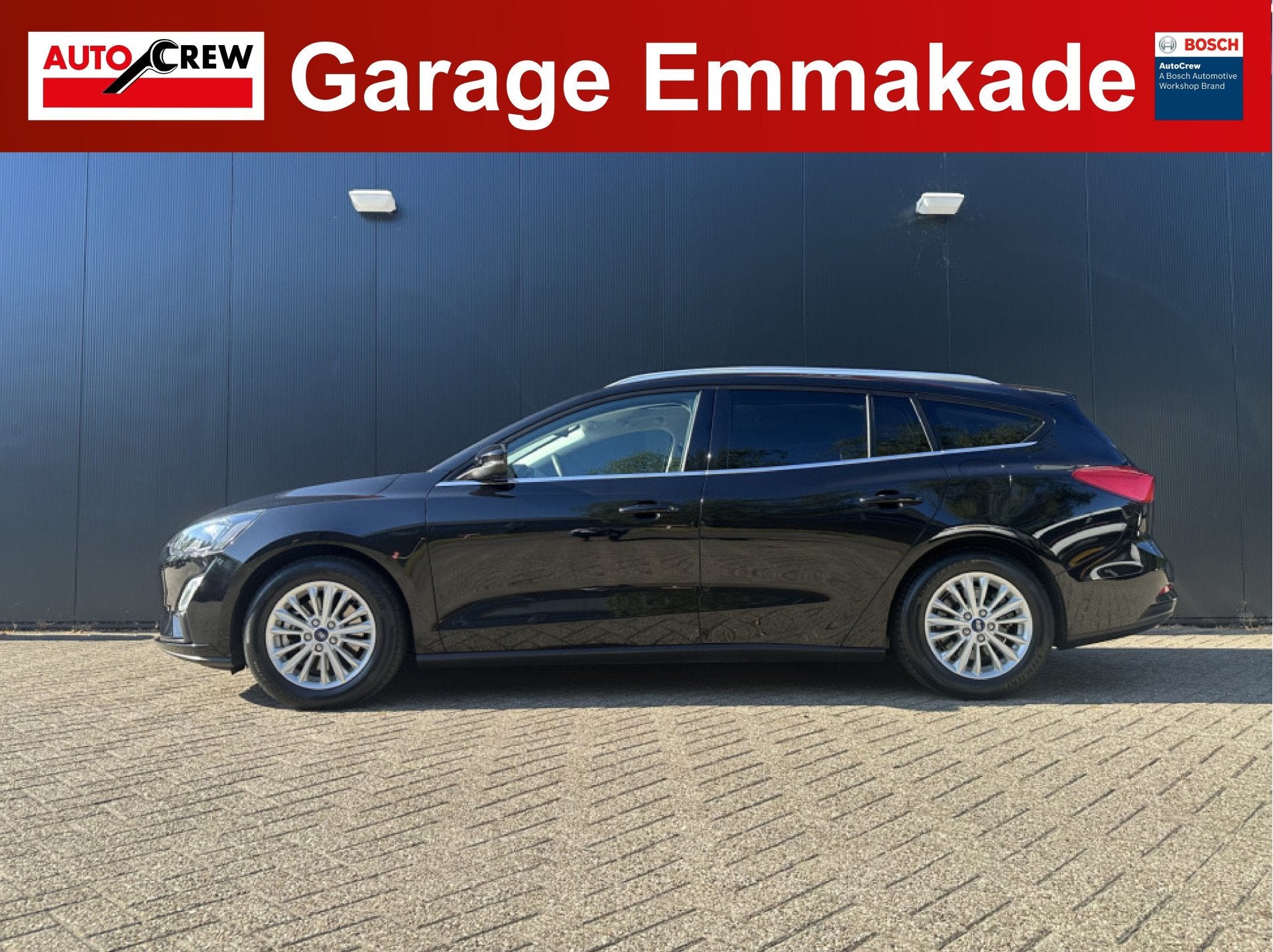 Ford FOCUS Wagon 1.0 EcoBoost Titanium X Business | Pano | T, Auto's, 12 maanden, Stof, Gebruikt, Zwart