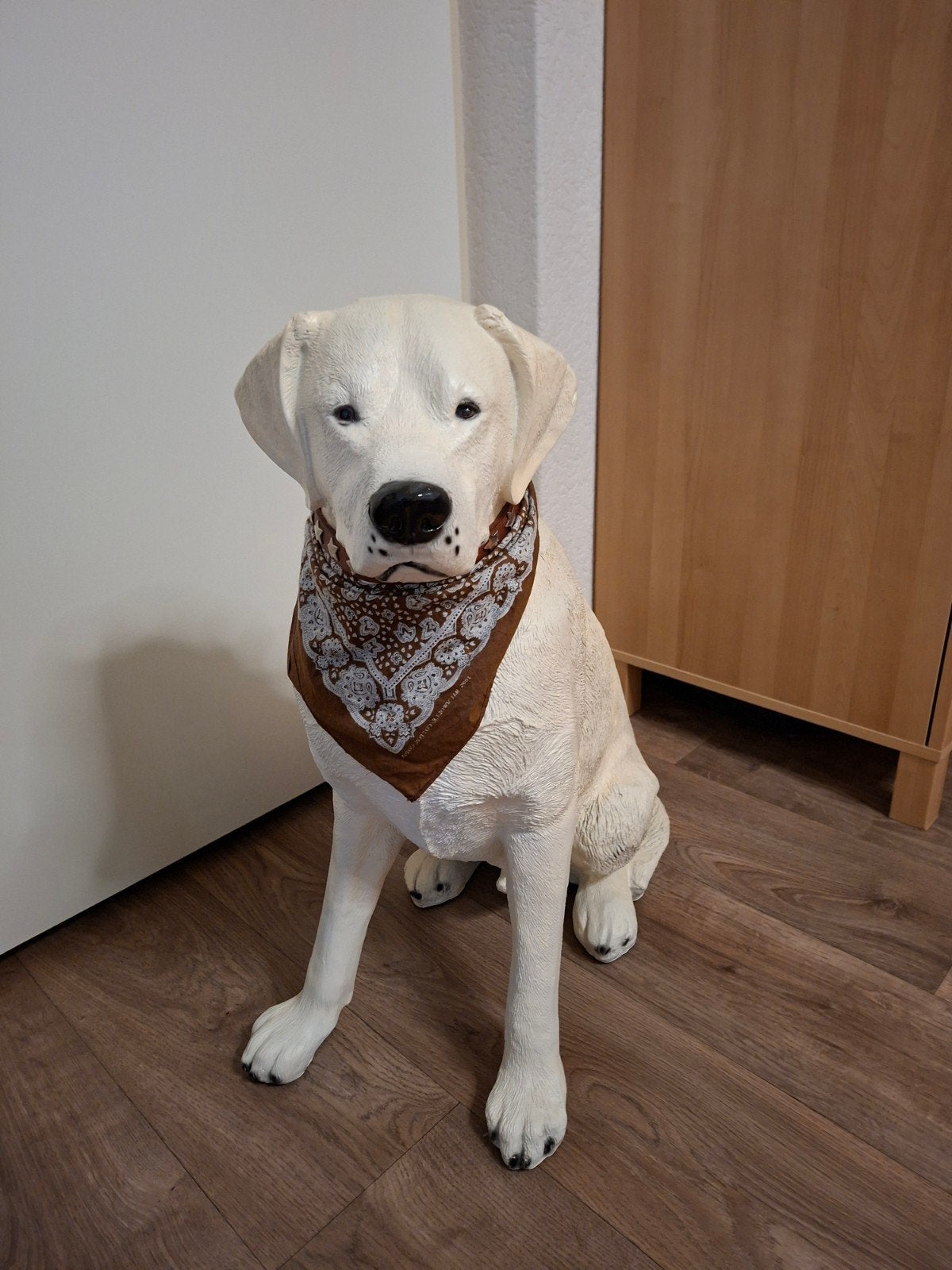 Decoratieve Kunststof Hond - Realistisch Labrador Beeld, Ophalen, Kunststof, Zo goed als nieuw, Modern