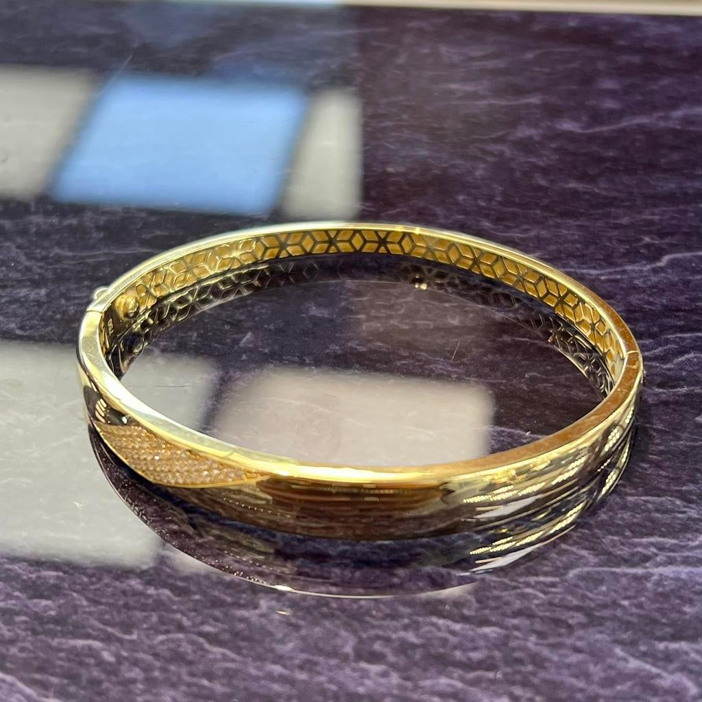 18 karaat gouden armband slavenarmband nieuw, Ophalen of Verzenden, Nieuw, Goud