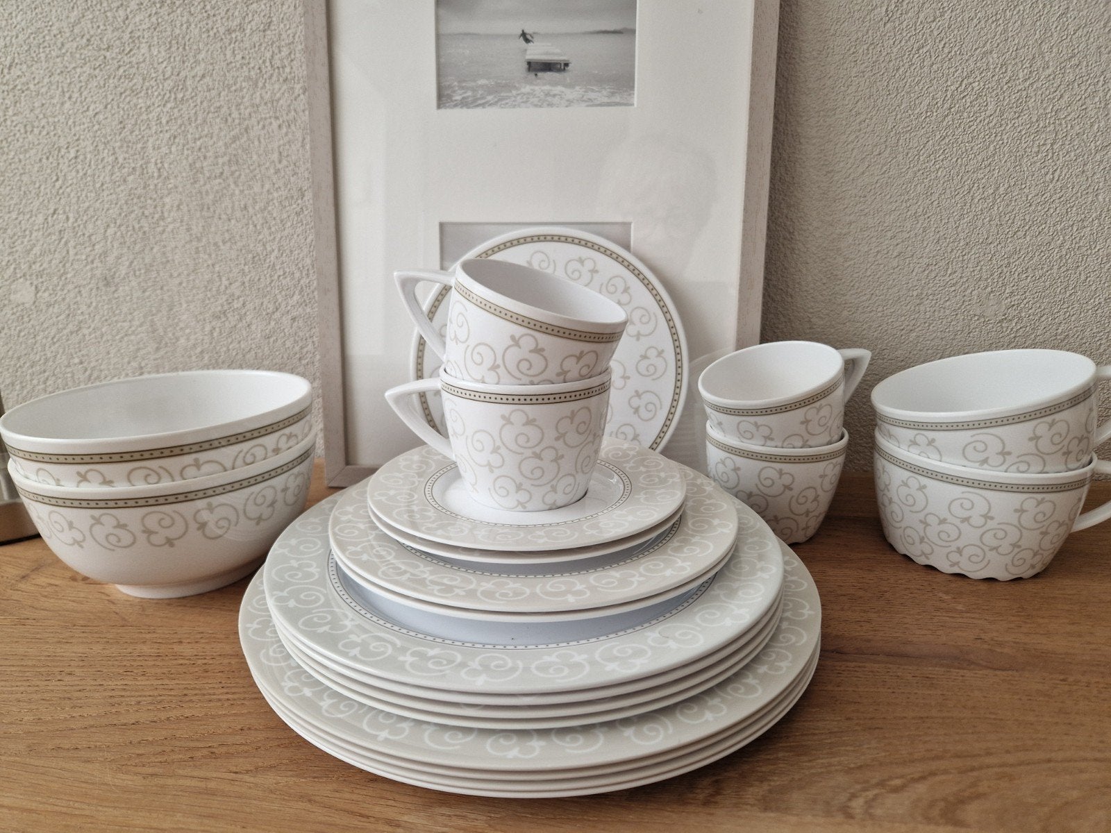 mepal damast servies, Caravans en Kamperen, Kampeeraccessoires, Ophalen of Verzenden