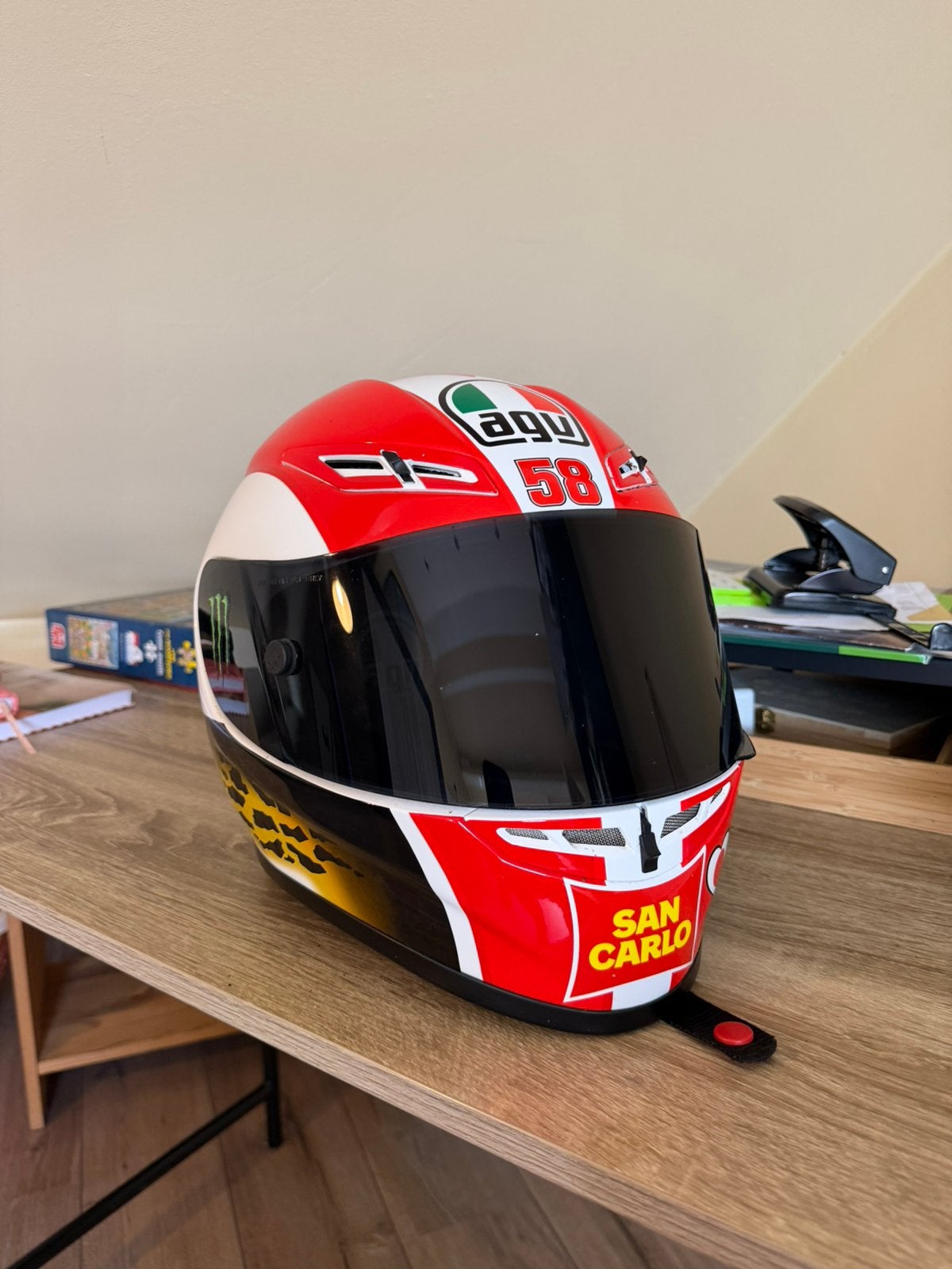 AGV GP-Tech Marco Simoncelli Helm maat m. - Collector's Item, M, Heren, Ophalen of Verzenden, Tweedehands