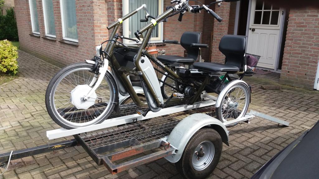 Duo Fiets aanhanger, Fietsen en Brommers, Fietsen | Tandems, 55 cm of meer, Ophalen of Verzenden, Minder dan 10 versnellingen