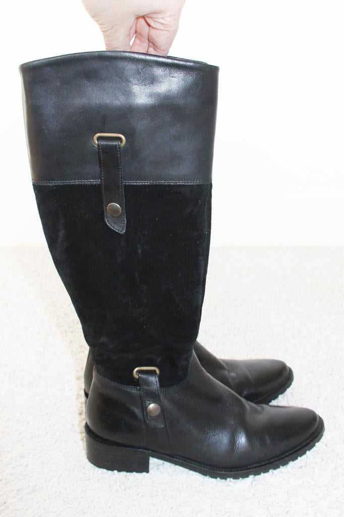 Mooie Suede Leren Tiramisu Laarzen s16 (Maat 38) € 95,-, Kleding | Dames, Hoge laarzen, Zwart, Ophalen of Verzenden, Zo goed als nieuw