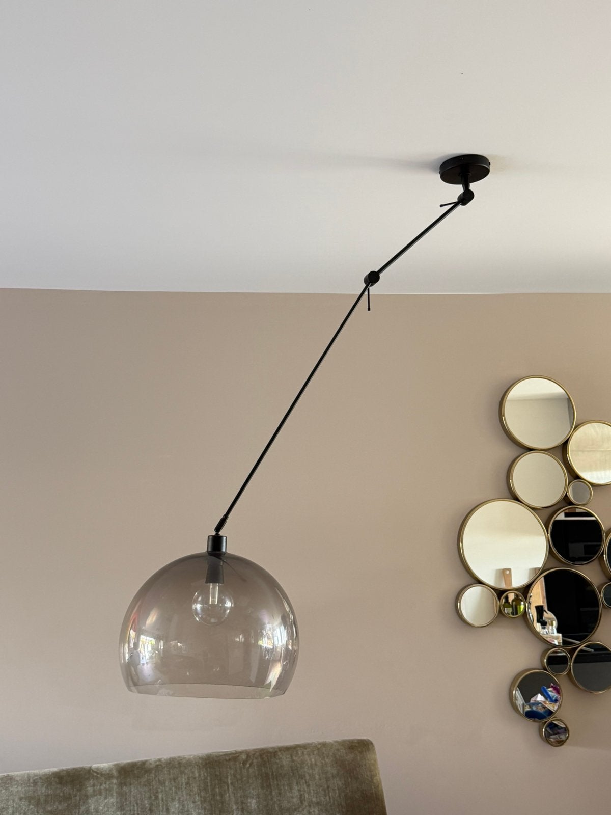 Rietveld hanglamp verstelbaar, Ophalen, Zo goed als nieuw