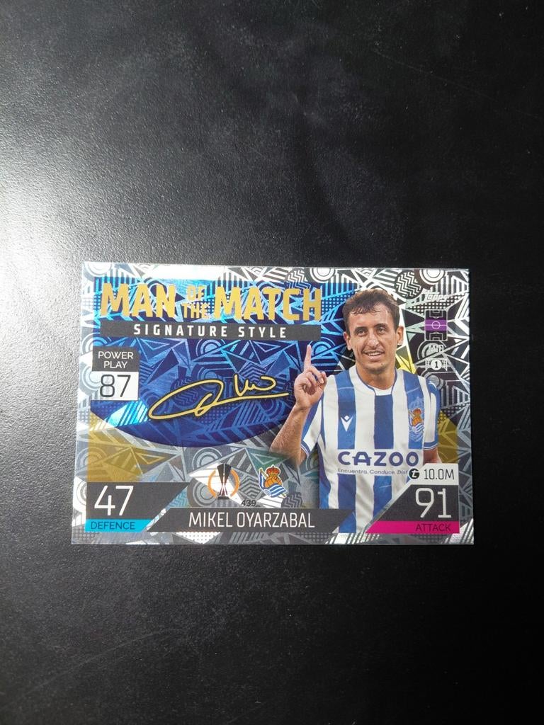 Mikel oyarzabal (signature style) topps real sociedad, Ophalen of Verzenden, Nieuw, Buitenlandse clubs, Spelerskaart