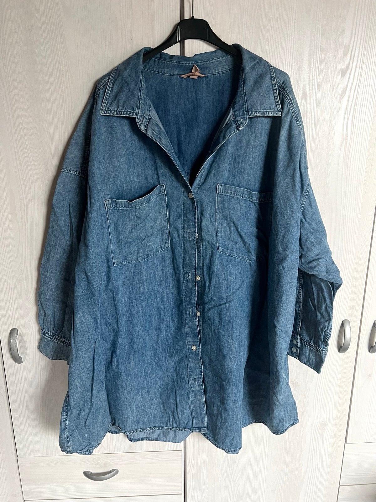 Blouse maat 3XL grote maat dames H&M, Kleding | Dames, Grote Maten, Ophalen of Verzenden, Gedragen, Blauw, Blouse of Tuniek