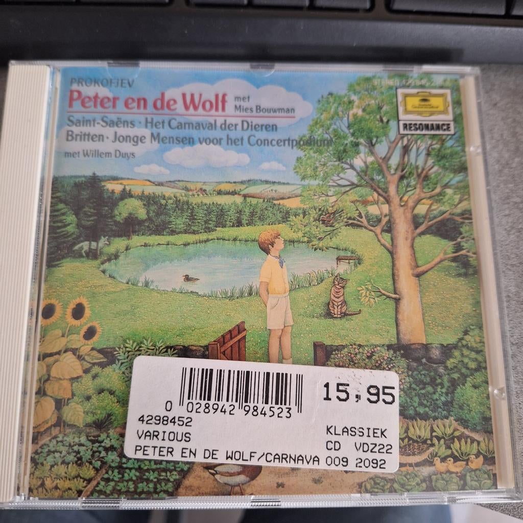 Prokofjev peter & de wolf verteld door Mies Bouwman, Ophalen of Verzenden, Zo goed als nieuw, Vocaal
