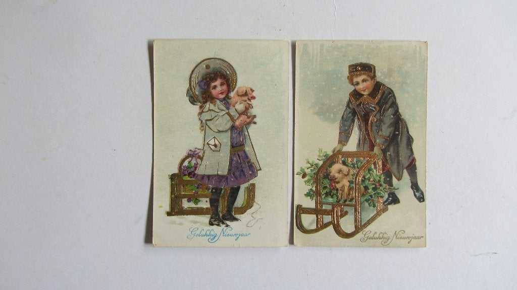 Gelukkig Nieuwjaar 1925, Ophalen of Verzenden, 1920 tot 1940, Gelopen, Feest(dag)