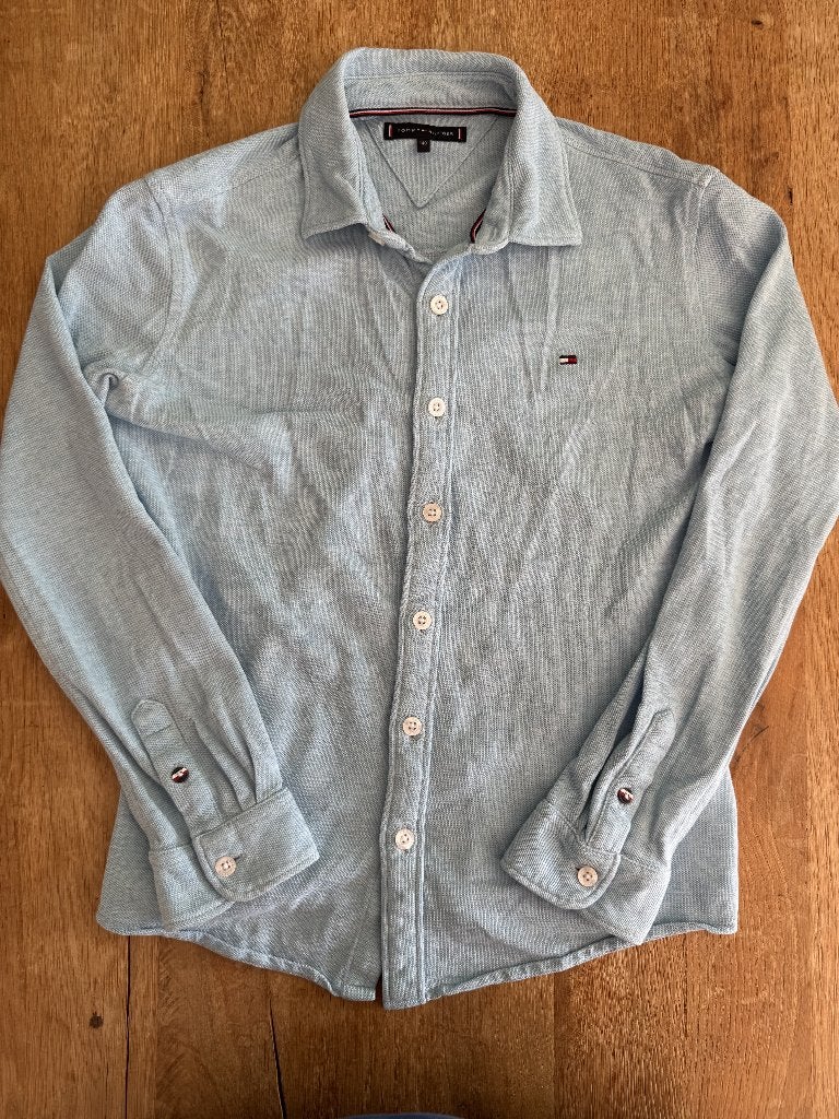 Tommy Hilfiger overhemd voor jongens - Maat 140, Kinderen en Baby's, Gebruikt, Overhemd of Blouse, Ophalen of Verzenden, Tommy Hilfiger