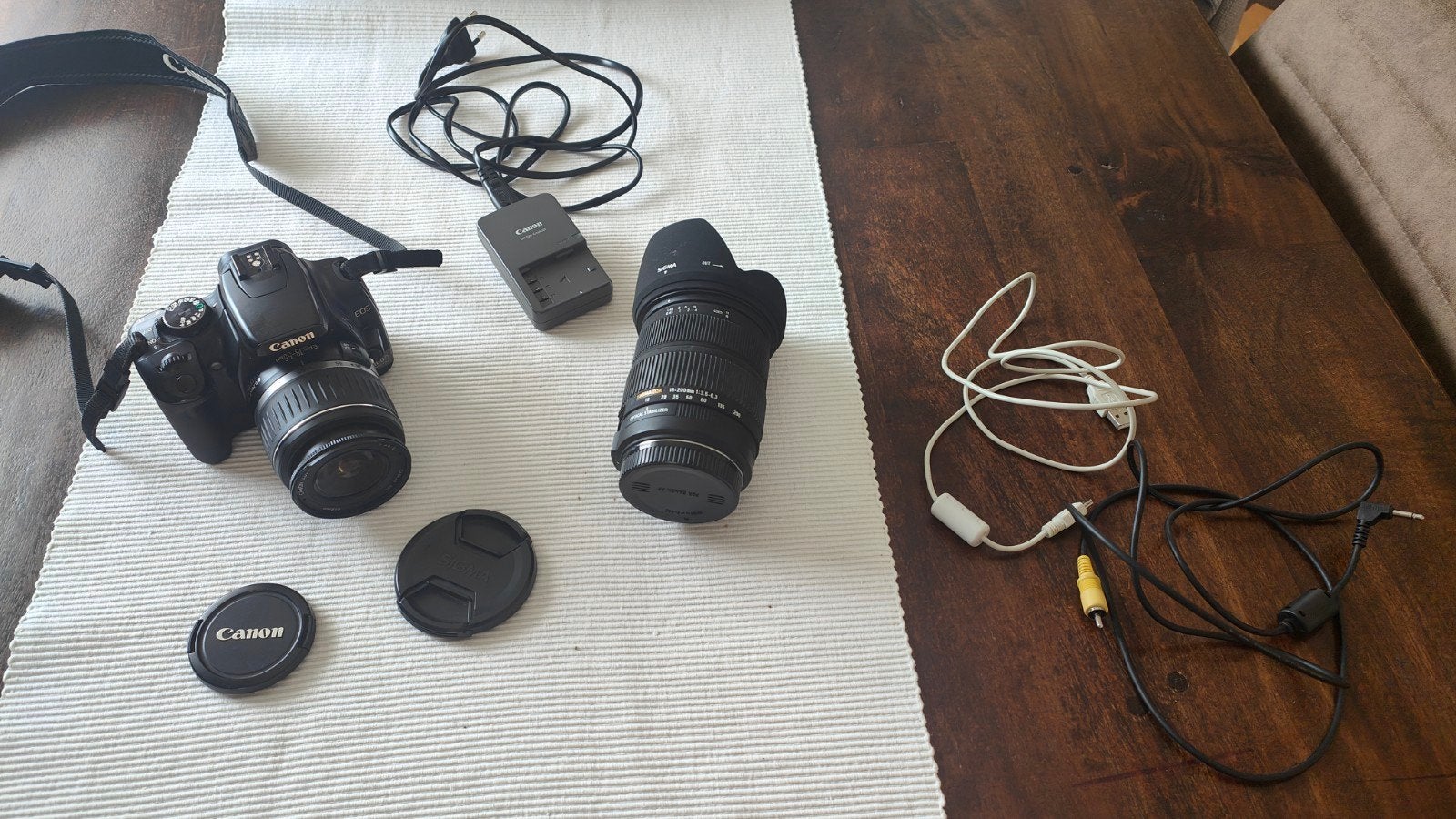 Canon EOS 400D spiegelreflexcamera met 2 lenzen, Ophalen of Verzenden
