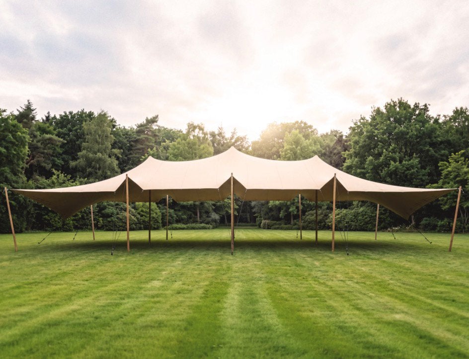 10x15 stretchtent te huur voor maar 950,- 2027/2028, Ophalen of Verzenden, Zo goed als nieuw