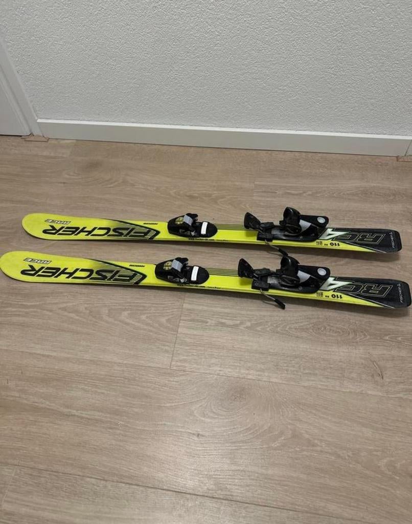 Fisher ski’s 110 met bindingen, Ophalen, 100 tot 140 cm, Carve, Skiën