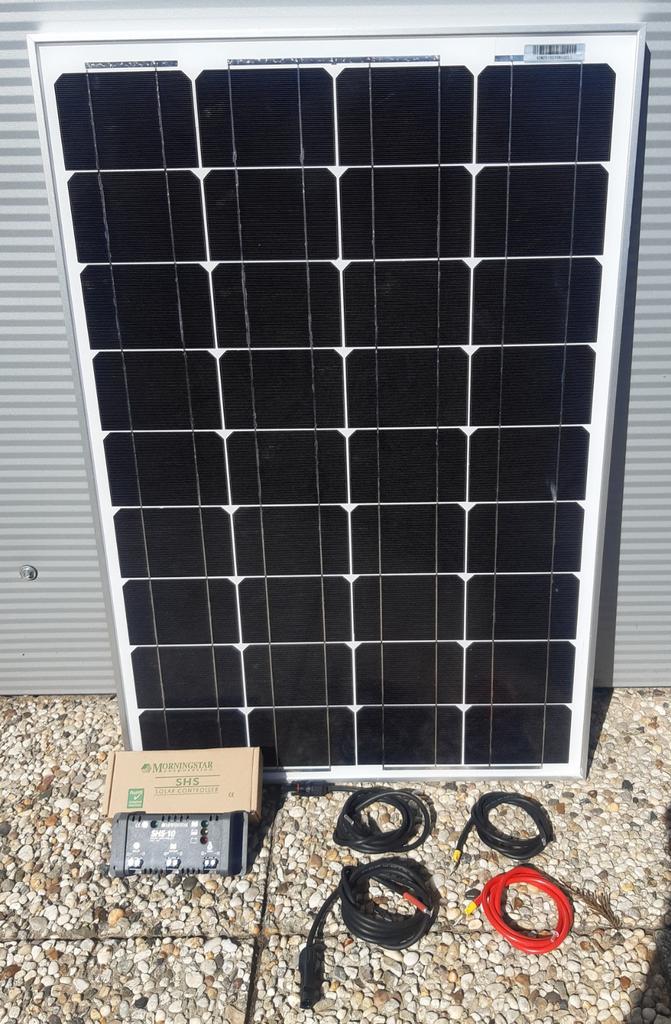 65watt zonnepaneel met 10 amp laadregelaar en aansluitkabels, Watersport en Boten, Accessoires en Onderhoud, Ophalen, Nieuw, Motor en Techniek