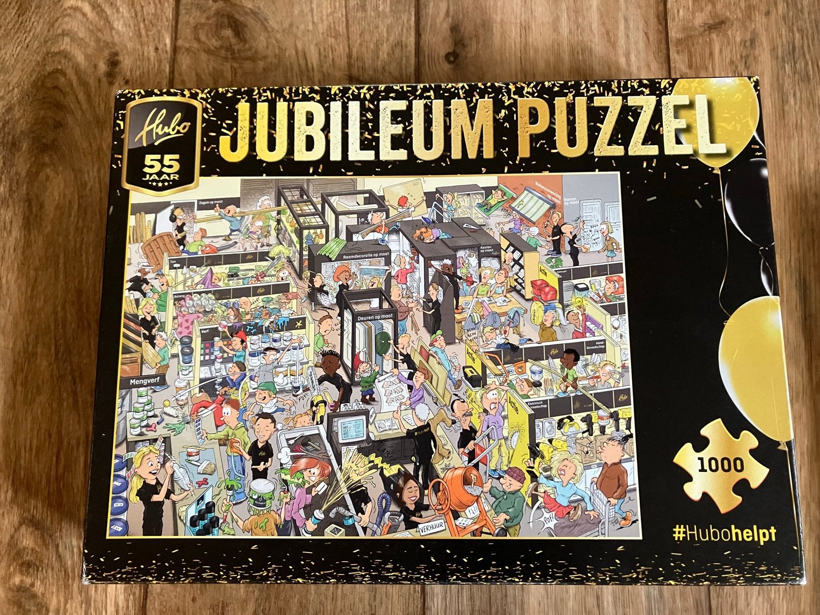 Hubo Jubileum Puzzel 55 jaar - 1000 stukjes (compleet), Ophalen of Verzenden, 500 t/m 1500 stukjes, Zo goed als nieuw, Legpuzzel