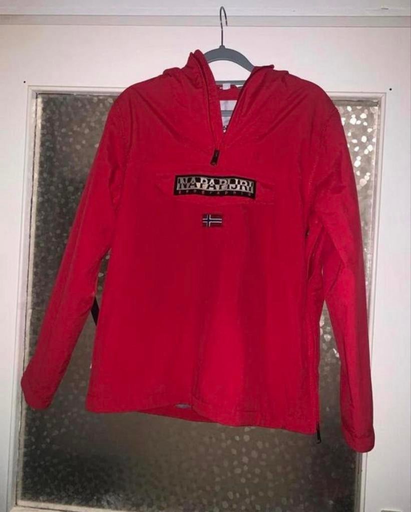 Napapijri Skidoo Anorak Jas Rood - Zo goed als nieuw, Ophalen of Verzenden, Zo goed als nieuw, Jongen of Meisje, Jas