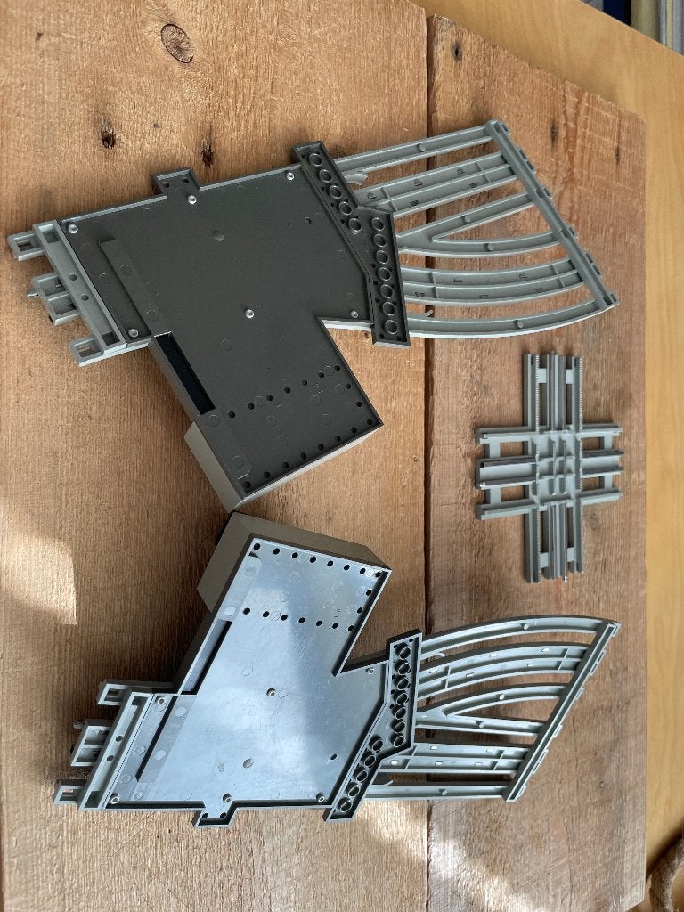 12v Rails Trein Wissels (7856) Baankruising (7857) 12 Volt, Kinderen en Baby's, Speelgoed | Duplo en Lego, Gebruikt, Overige thema's