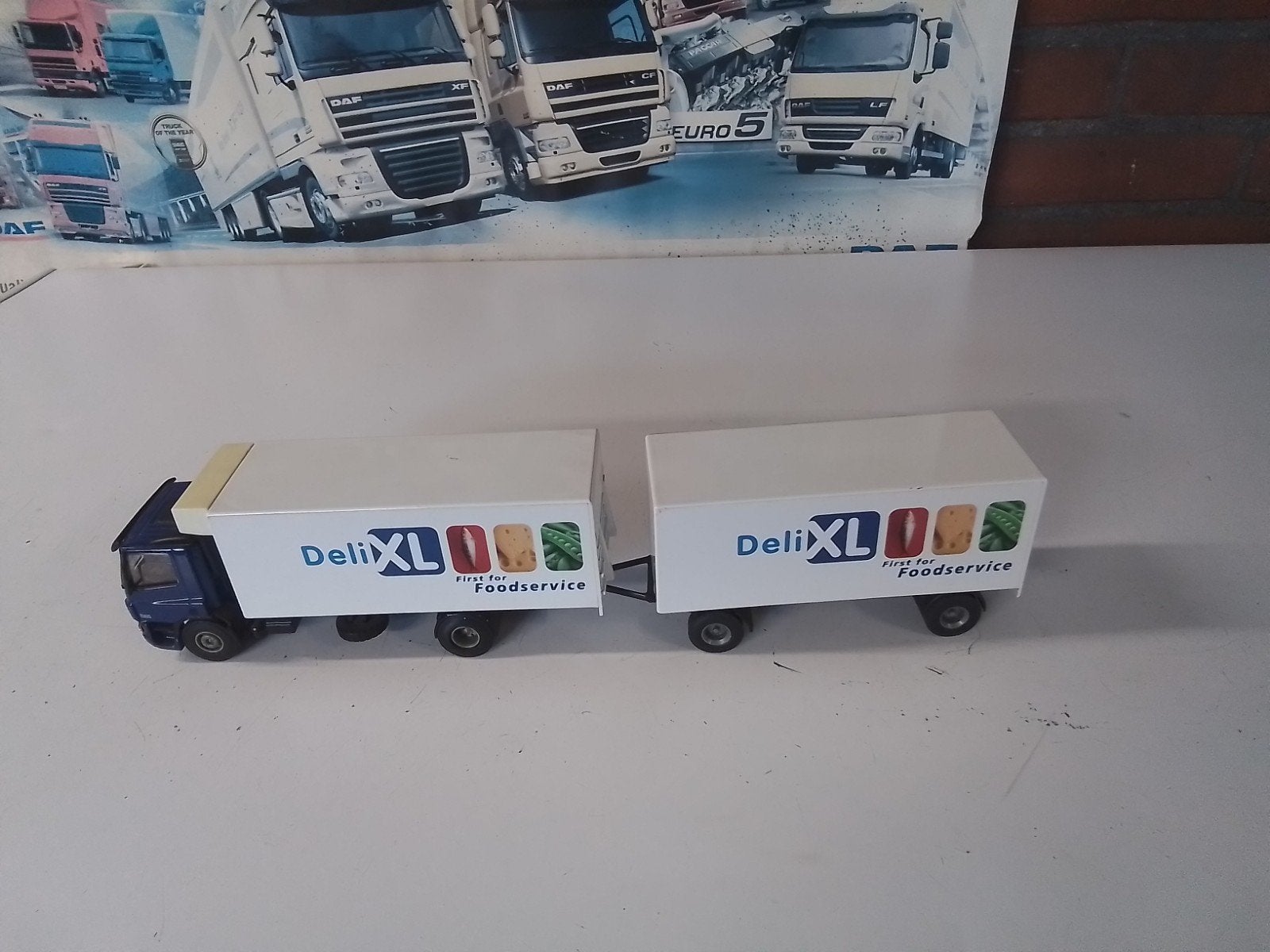 DAF combinatie deli xl lion toys, Ophalen of Verzenden, Zo goed als nieuw, Bus of Vrachtwagen, Lion Toys