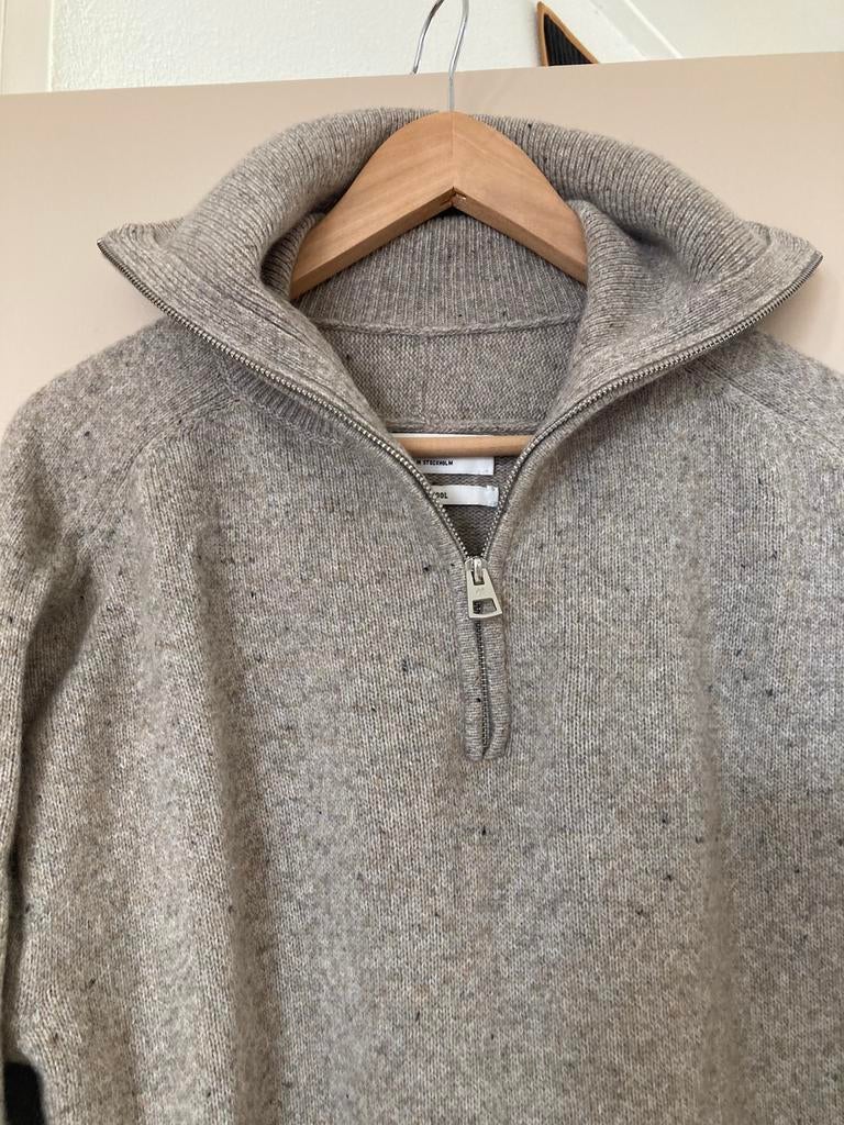 Marc O’Polo lange trui jurk bruin/grijs maat 36, Kleding | Dames, Ophalen of Verzenden, Zo goed als nieuw, Maat 36 (S), Bruin