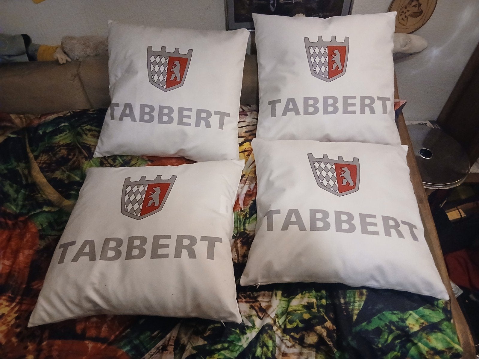 4 Tabbert kussens, Ophalen, Overige merken, Inclusief binnenkussen, Wit