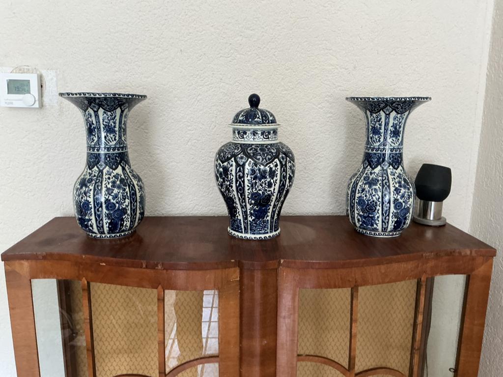 Delfs blauw kasten stel 30 cm hoog, Ophalen, Zo goed als nieuw